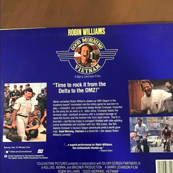 Laser Disc Movie, Good Morning Vietnam, good condition, Robin Williams - Picture 3 of 3